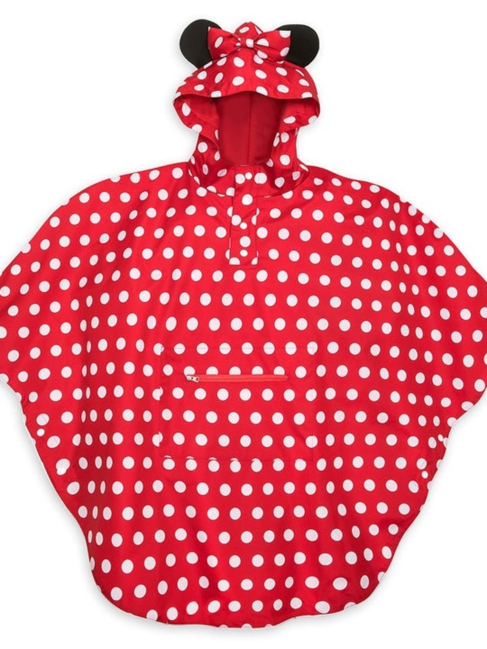 Disney Parks Minnie Mouse Adult Polkadot Rain Poncho Pullover Jacket XL/XXL